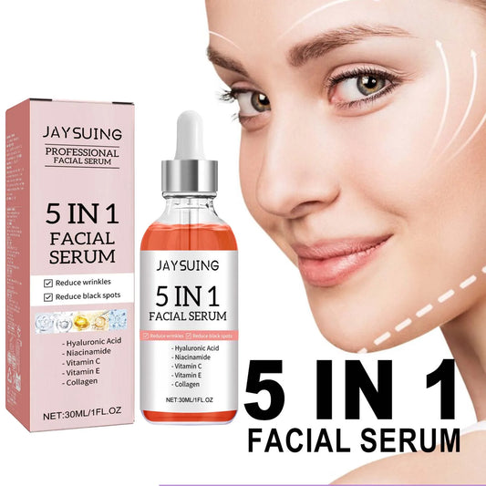 Sérum Visage 5 en 1 - Vitamine C & Acide Hyaluronique