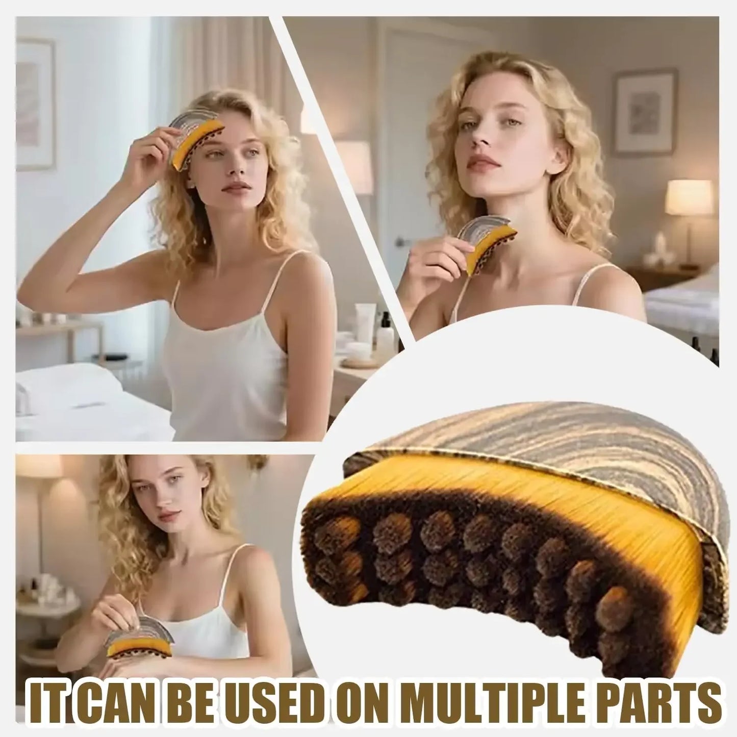 Brosse de Contour Lymphatique - Sculptage Visage & Menton