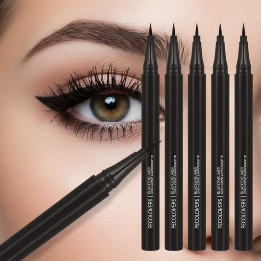 Set 5 eyeliners - Œil réaliste en arrière-plan